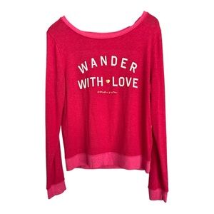 Spiritual Gangster Pink Crew Neck Sweater